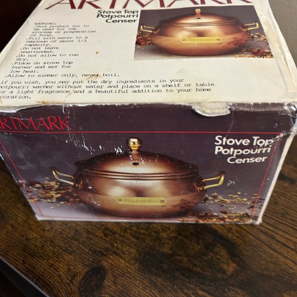 Bronze Stove Top Potpourri Censer